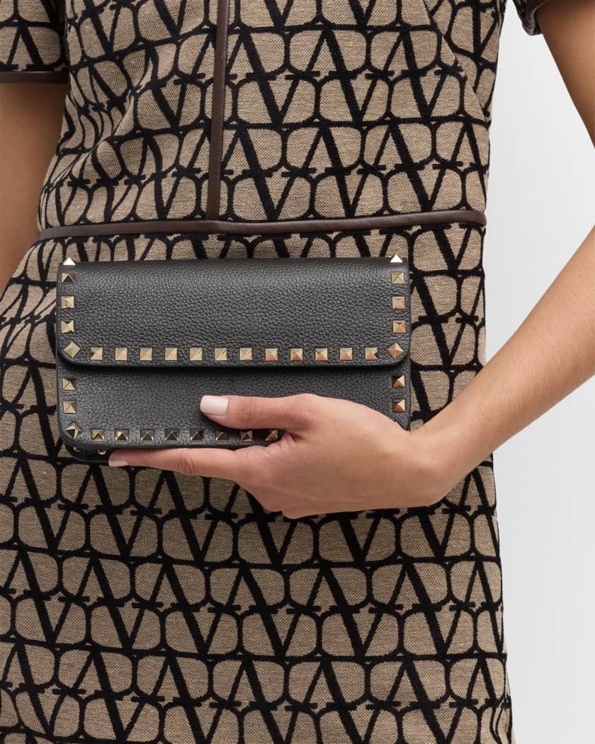 Valentino rockstud wallet on chain shop