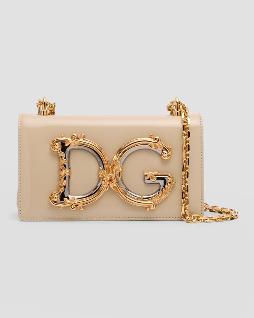 Dolce&Gabbana DG Girls Flap Leather Chain Crossbody Bag