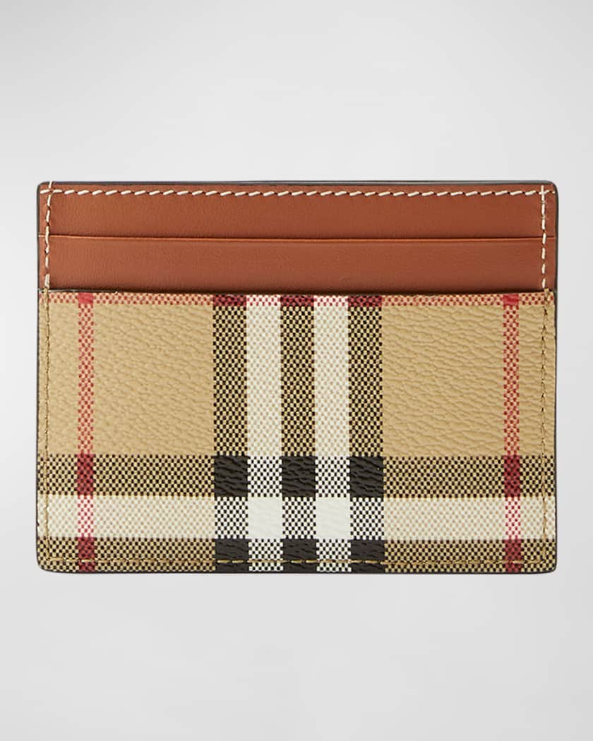 Burberry Sandon Check Card Holder Neiman Marcus