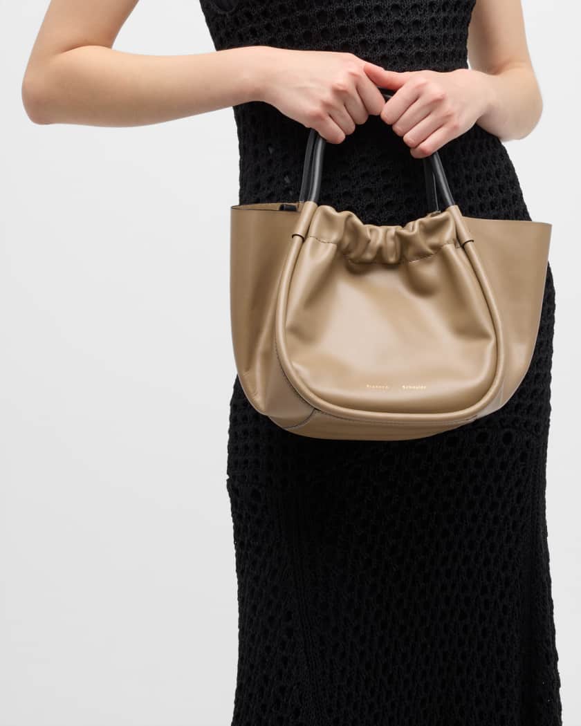 Proenza Schouler Small Ruched Leather Tote - Light Taupe