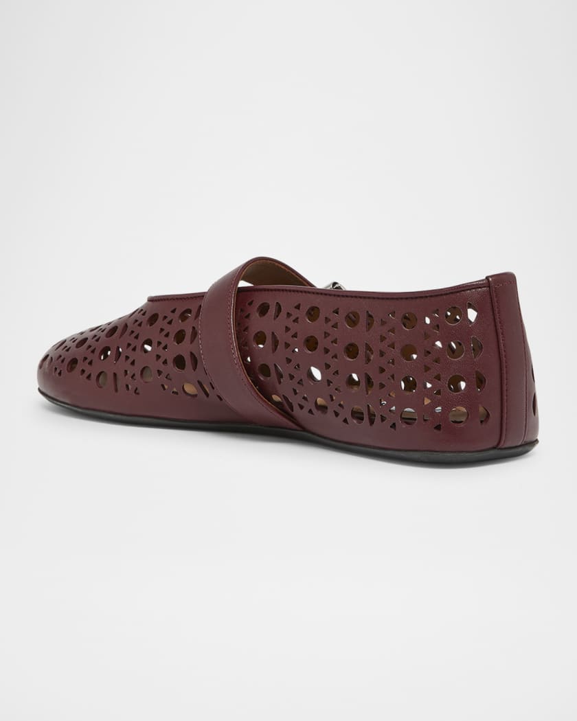 Vienne Cutout Mary Jane Ballerina Flats