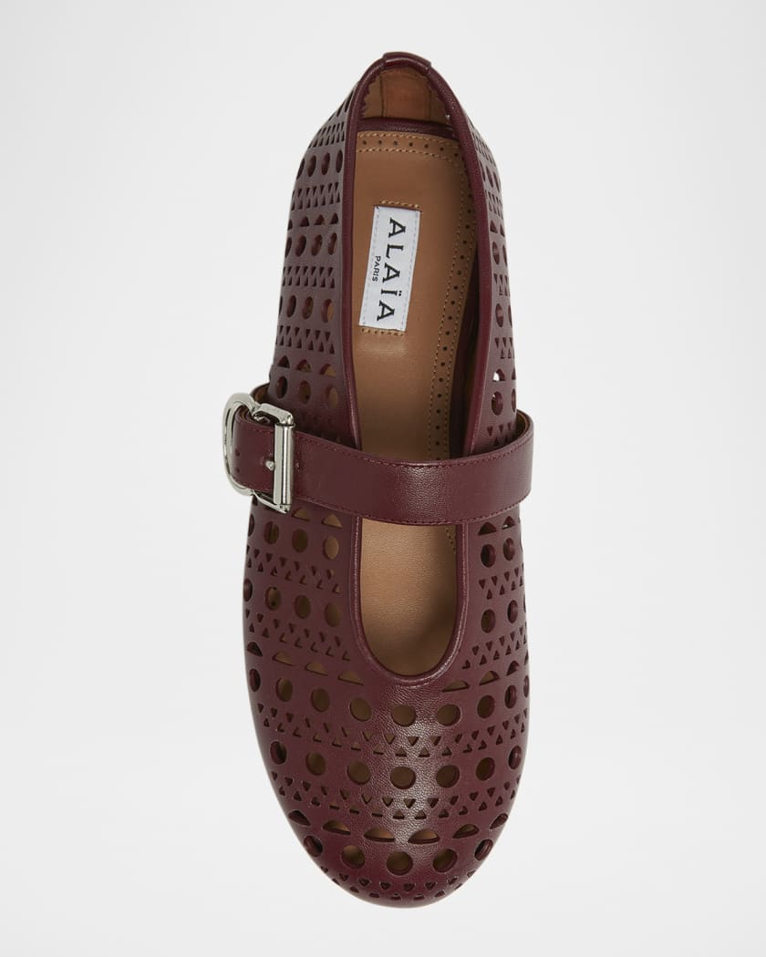 Vienne Cutout Mary Jane Ballerina Flats