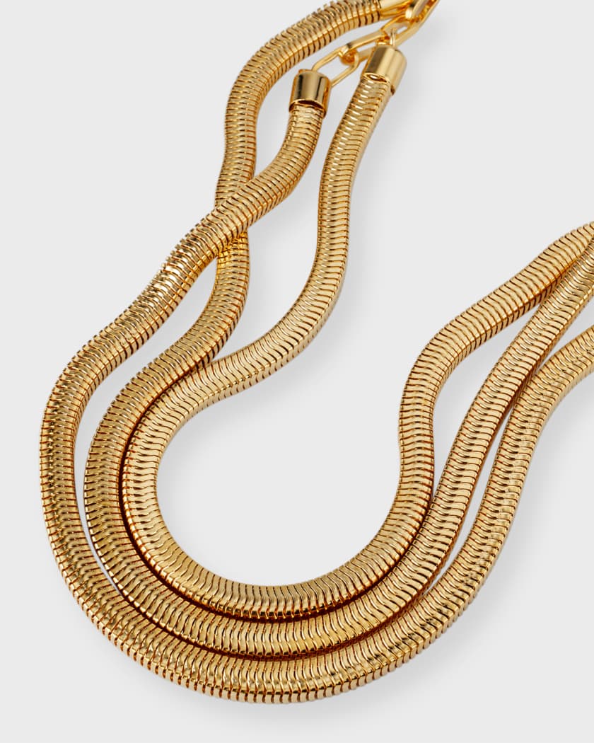 Premium Copper Golden Necklace Blade Snake Bone Embossed - Temu