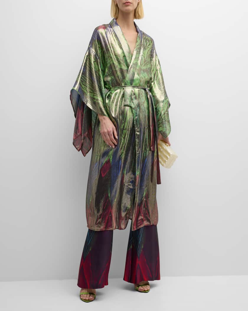 Metallic 2025 kimono dress