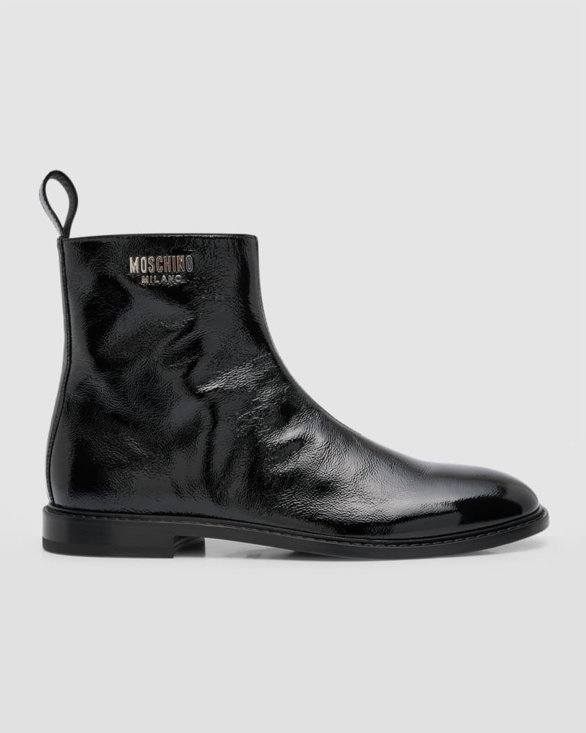 Nº21 logo-embossed leather boots - Black