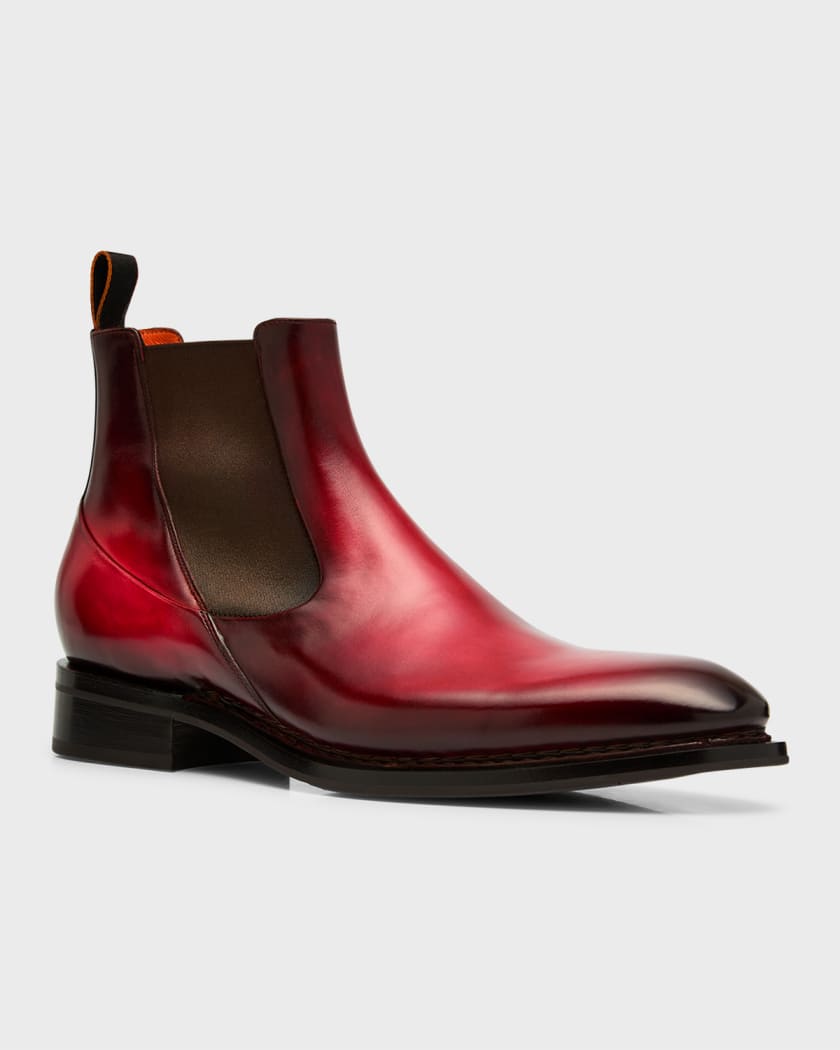 Men's Racy Leather Chelsea Boots | Neiman Marcus