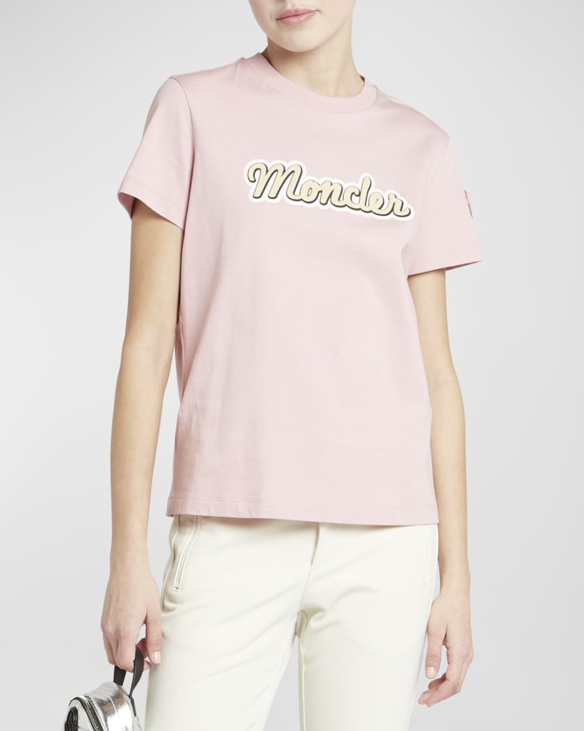 Moncler Short Sleeve Logo T-Shirt | Neiman Marcus