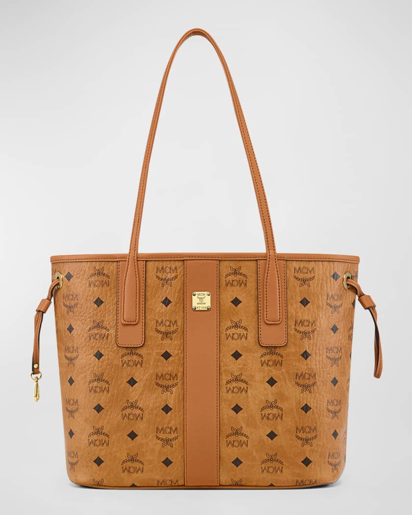 Authentic Mcm Logos Pattern Shoulder Tote Bag