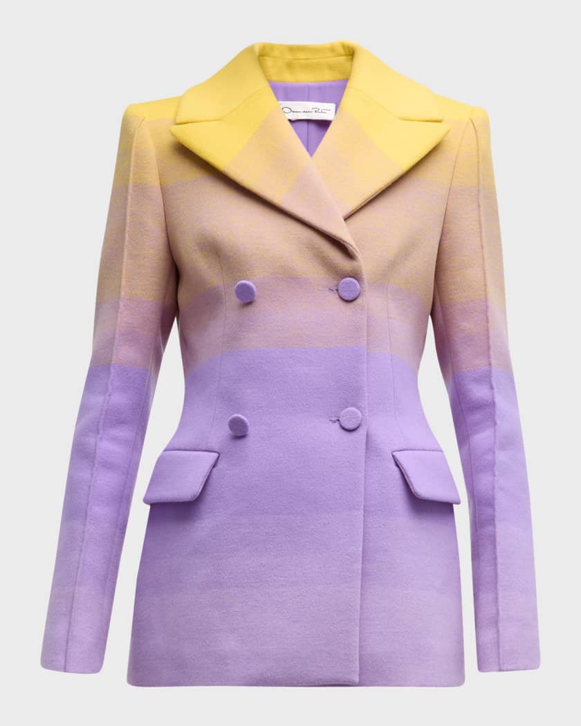 Oscar de la online renta wool coat