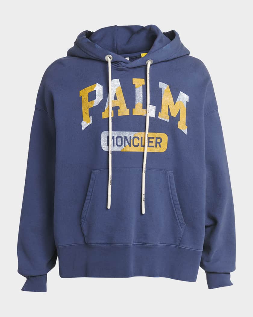 Moncler Genius Moncler x Palm Angels Men s Relaxed Logo Hoodie Neiman Marcus