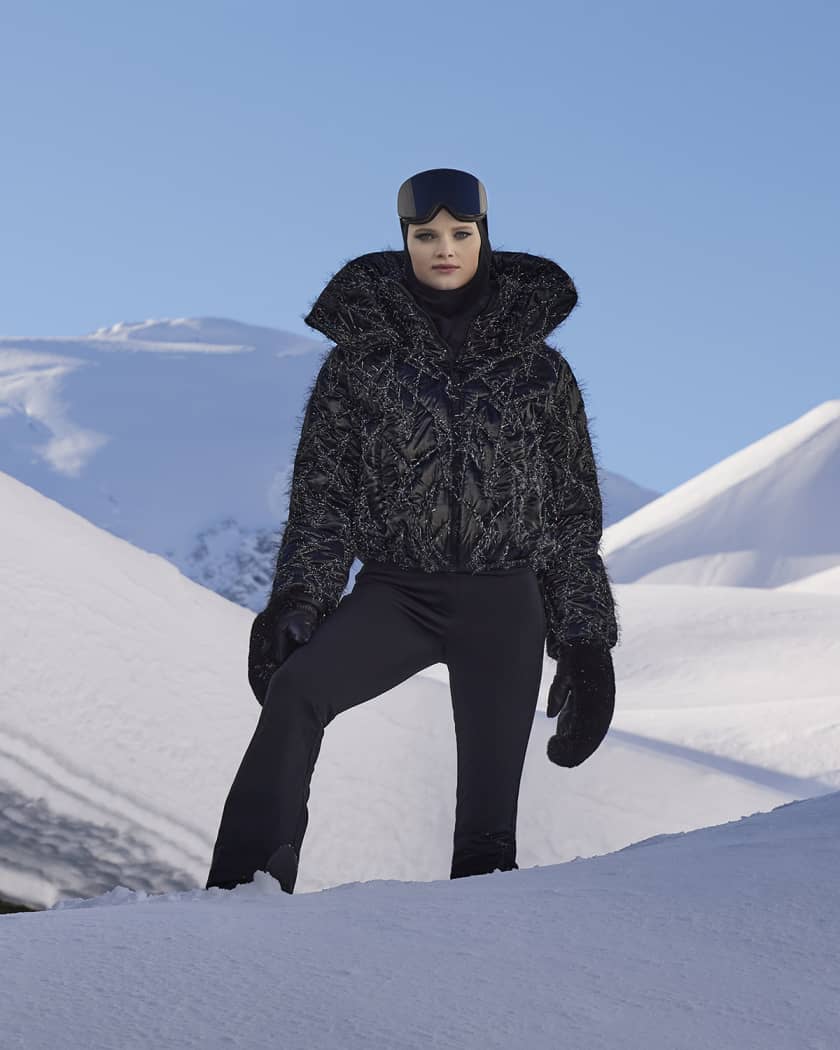 Quilted ski jacket discount