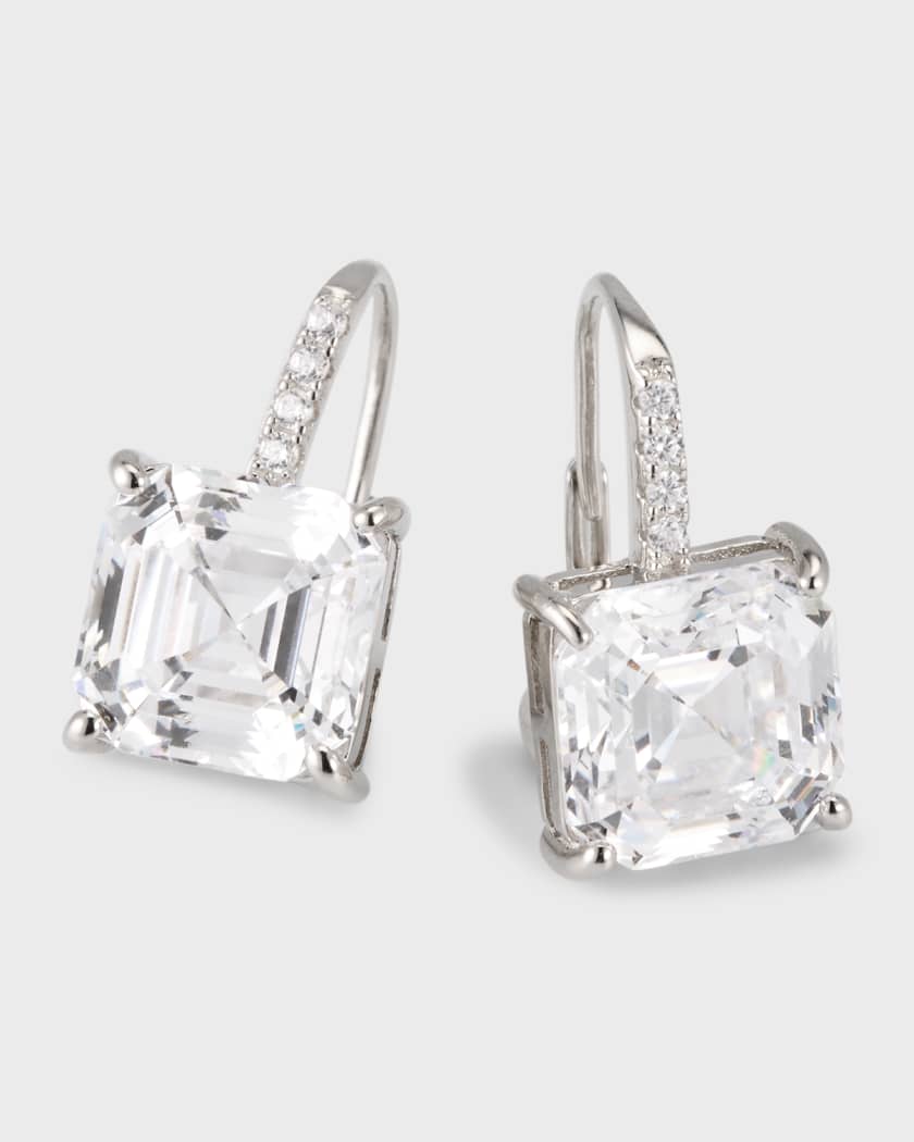 Golconda by Kenneth Jay Lane Asscher Cut Cubic Zirconia Drop