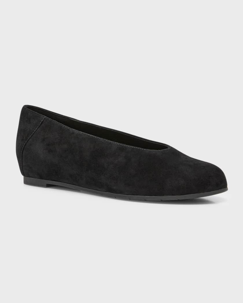 Eileen Fisher Una 2 Suede Ballerina Flats Neiman Marcus