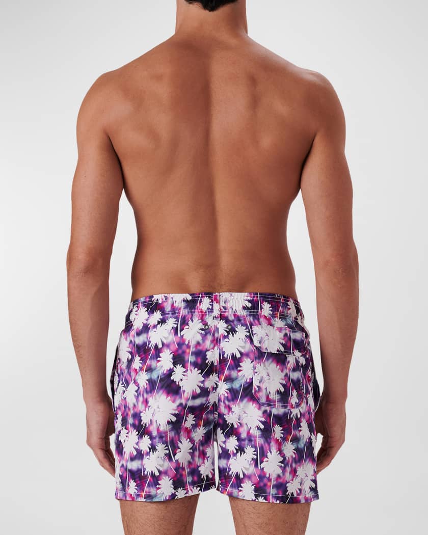 Bugatchi Men's Tropical Watercolor Swim Trunks