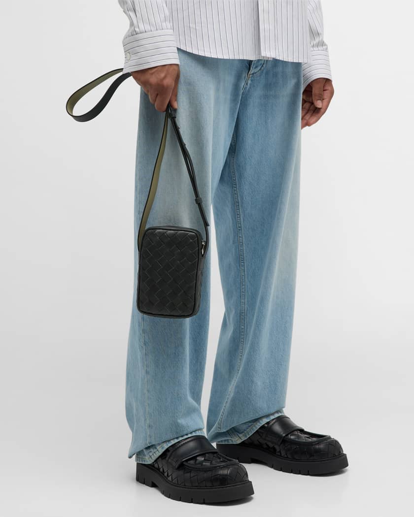 Bottega Veneta Men's Intrecciato Medium Crossbody Bag