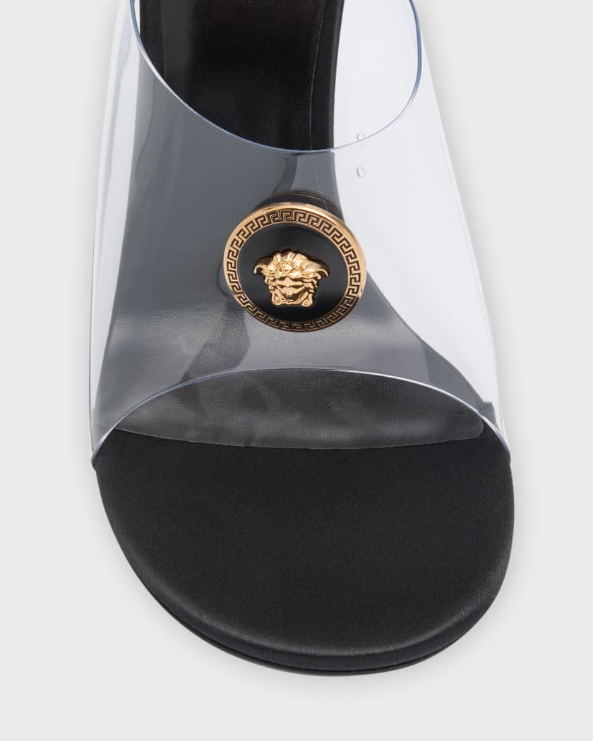 Clear versace shoes online