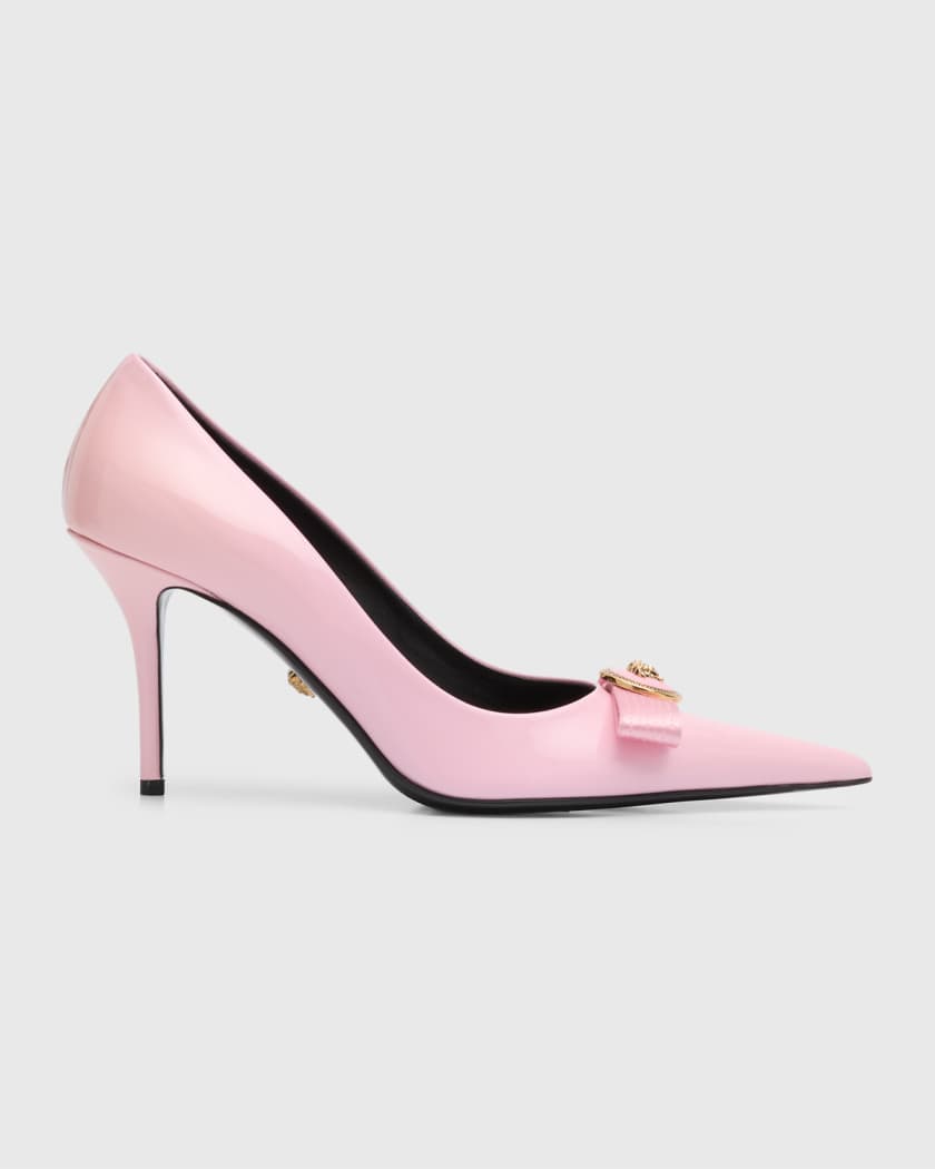 Medusa Bow Patent Pumps