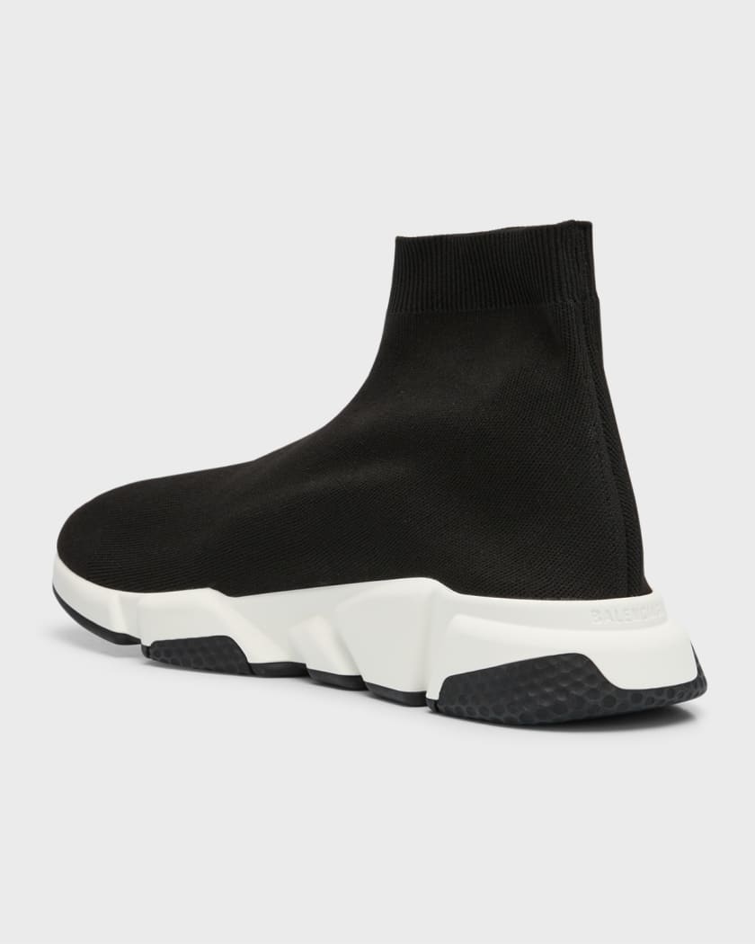 Balenciaga speed trainer all over logo high top sock sneaker Size 9