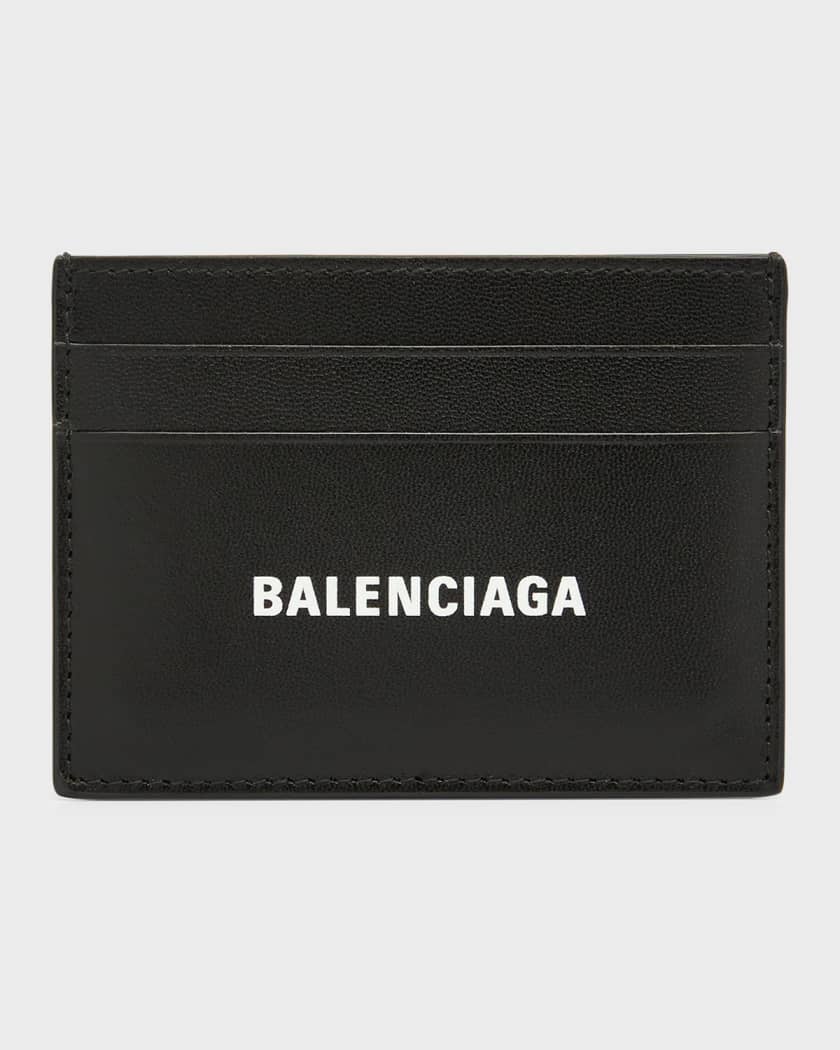kul Individualitet Postnummer Balenciaga Men's Logo Leather Card Case | Neiman Marcus