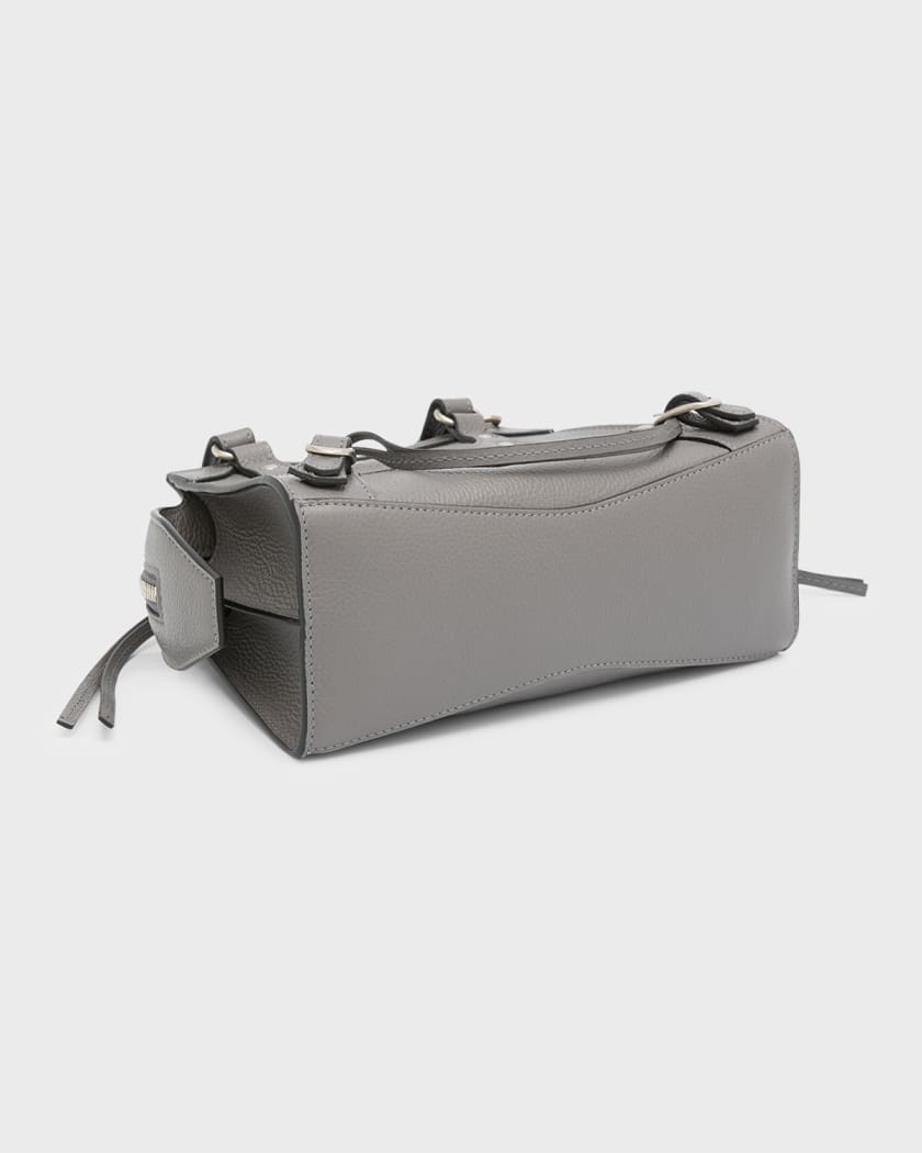 Balenciaga Croc-Embossed Neo Classic Nano Top Handle Bag