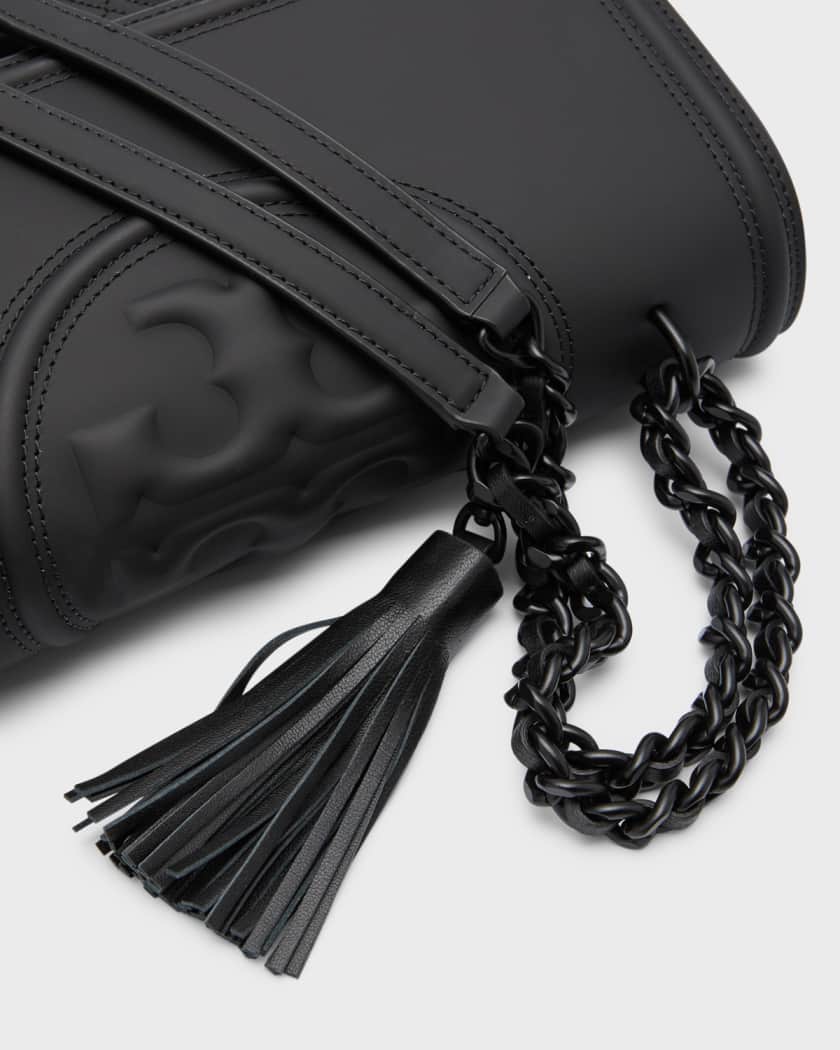 Tory burch fleming small matte leather shoulder bag store