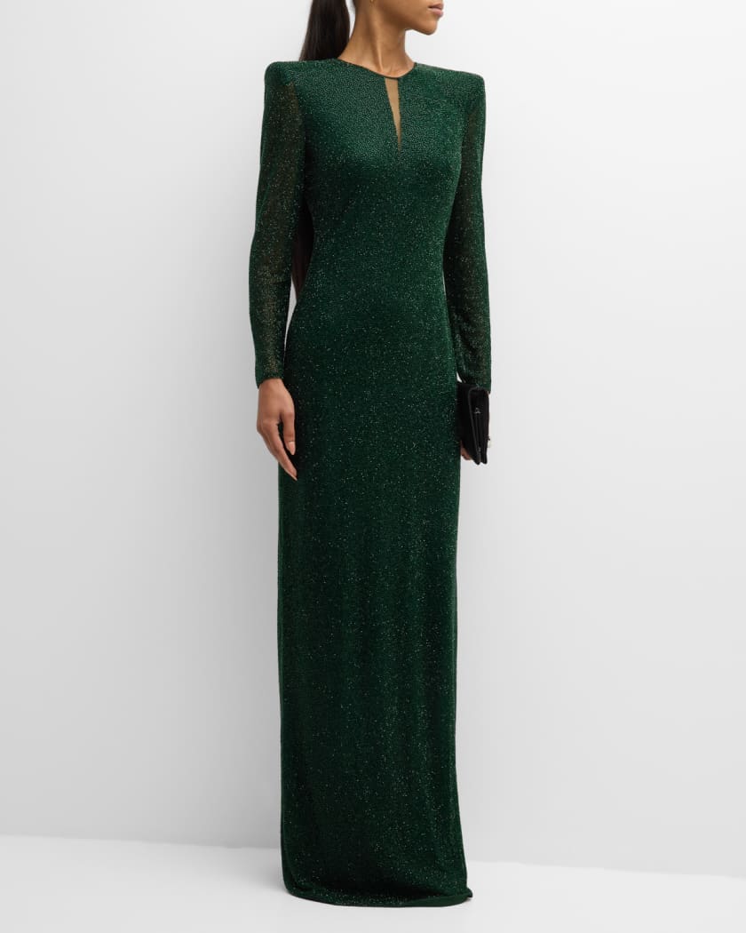 Neiman marcus emerald cheap green dress