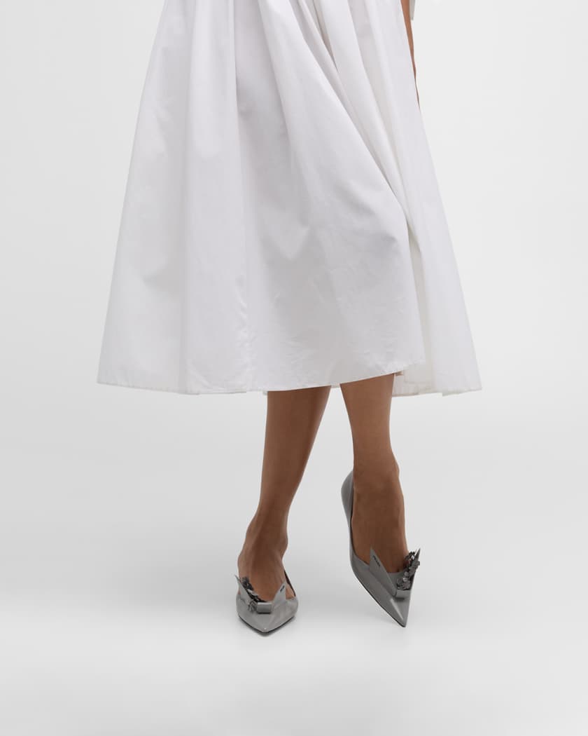 Prada white flats 2025