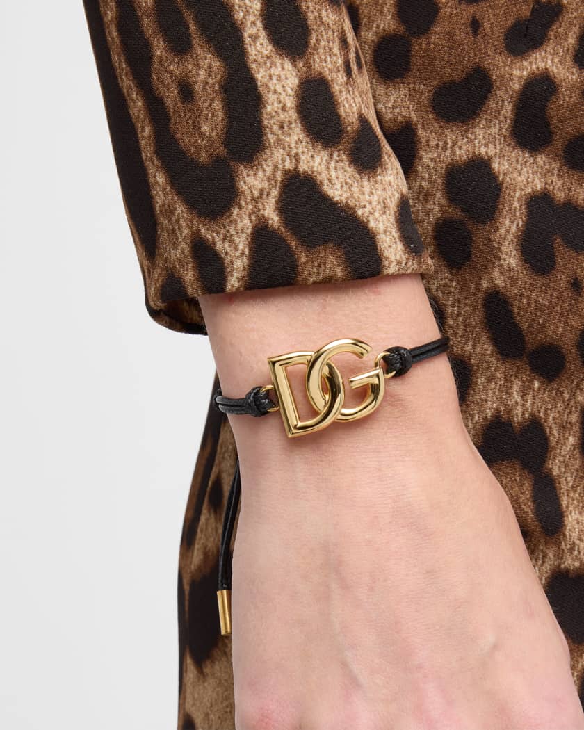 Logo Charm Bolo Bracelet 