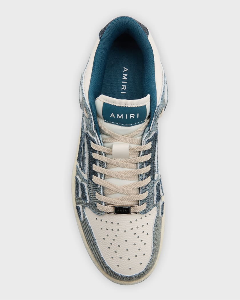 AMIRI Skeltop Denim low-top Sneakers - Farfetch