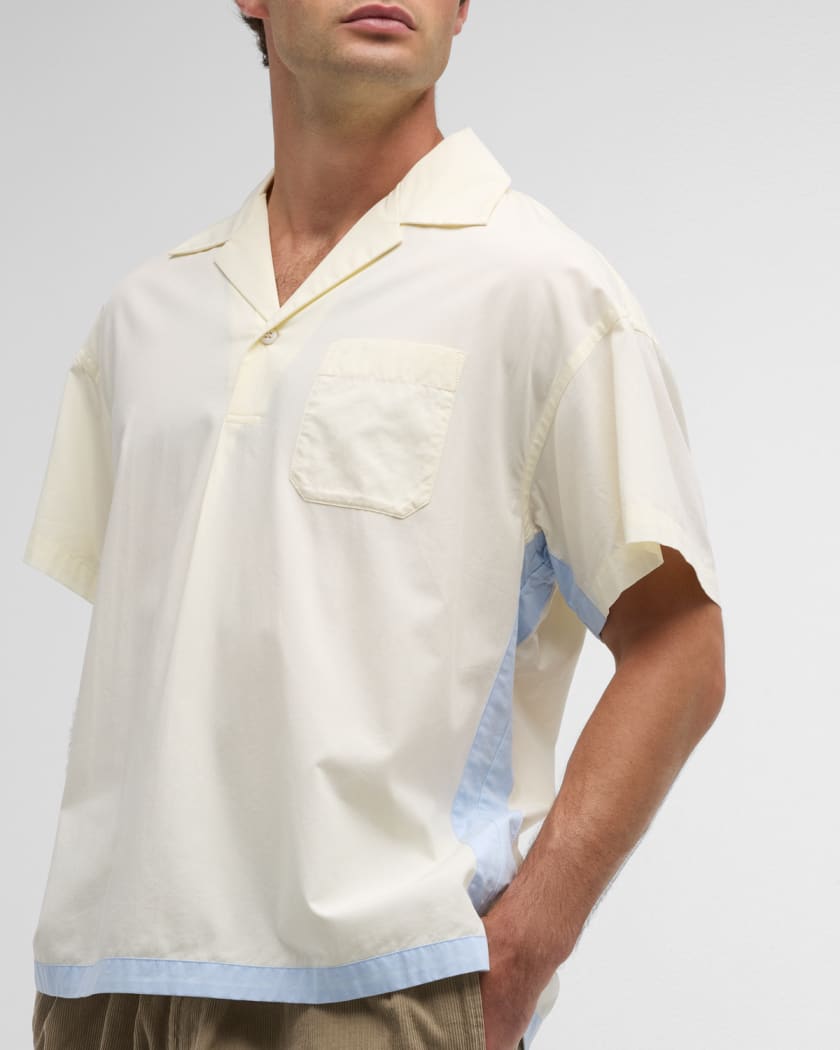Mens pullover short shop sleeve dress shirts
