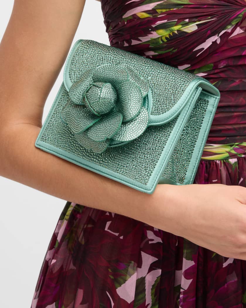 Women's Mini Tro Crystal-embellished Shoulder Bag - Sage