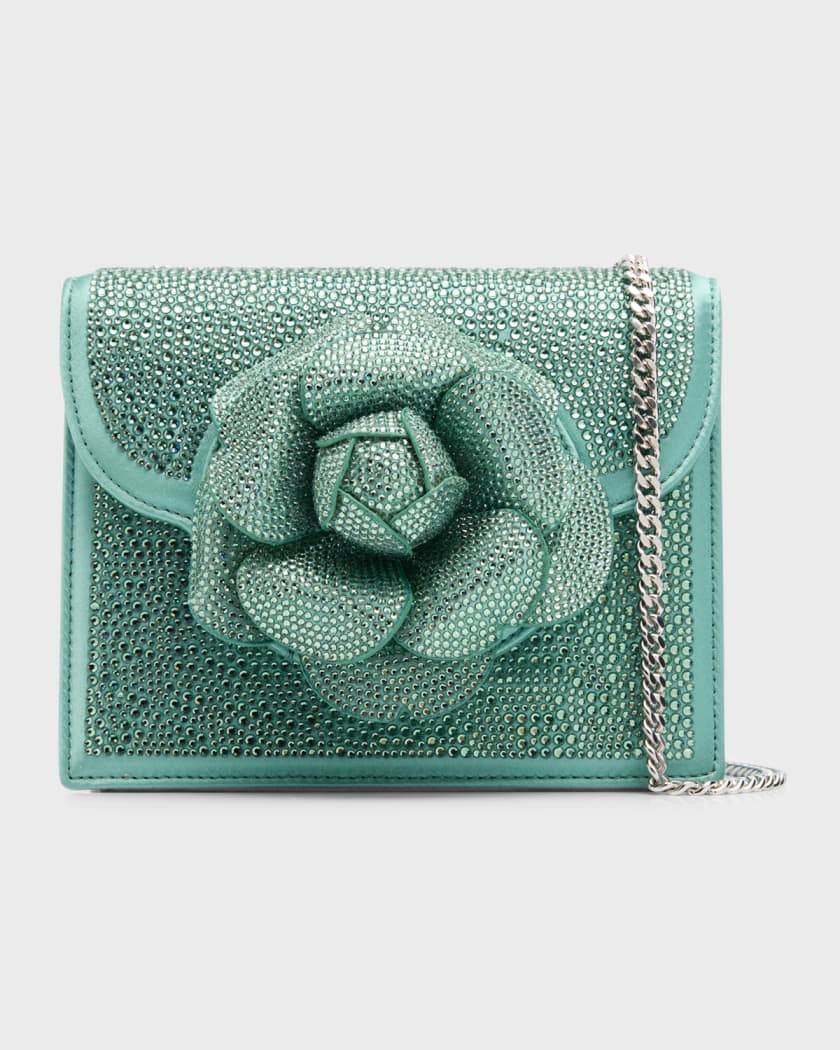 Women's Mini Tro Crystal-embellished Shoulder Bag - Sage