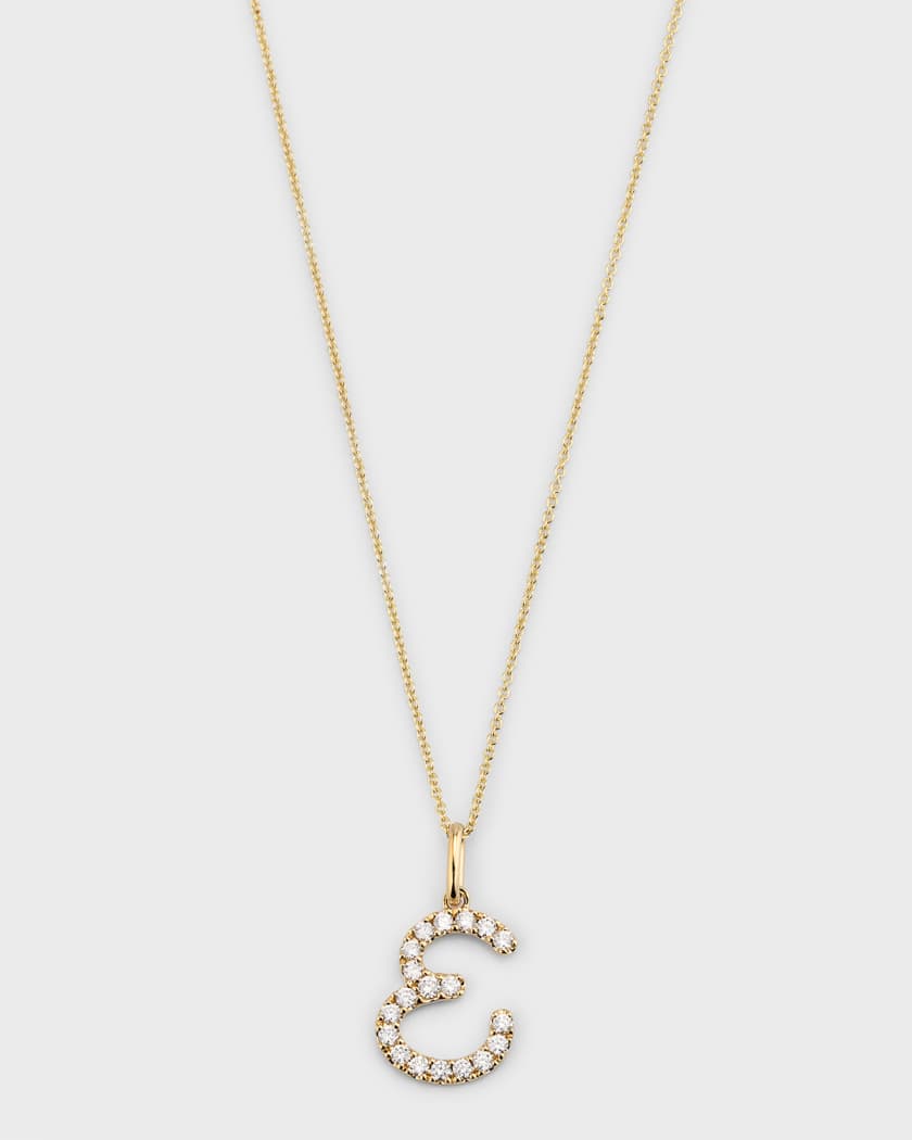 Sydney Evan 14k Diamond Pave Initial Necklace Neiman Marcus