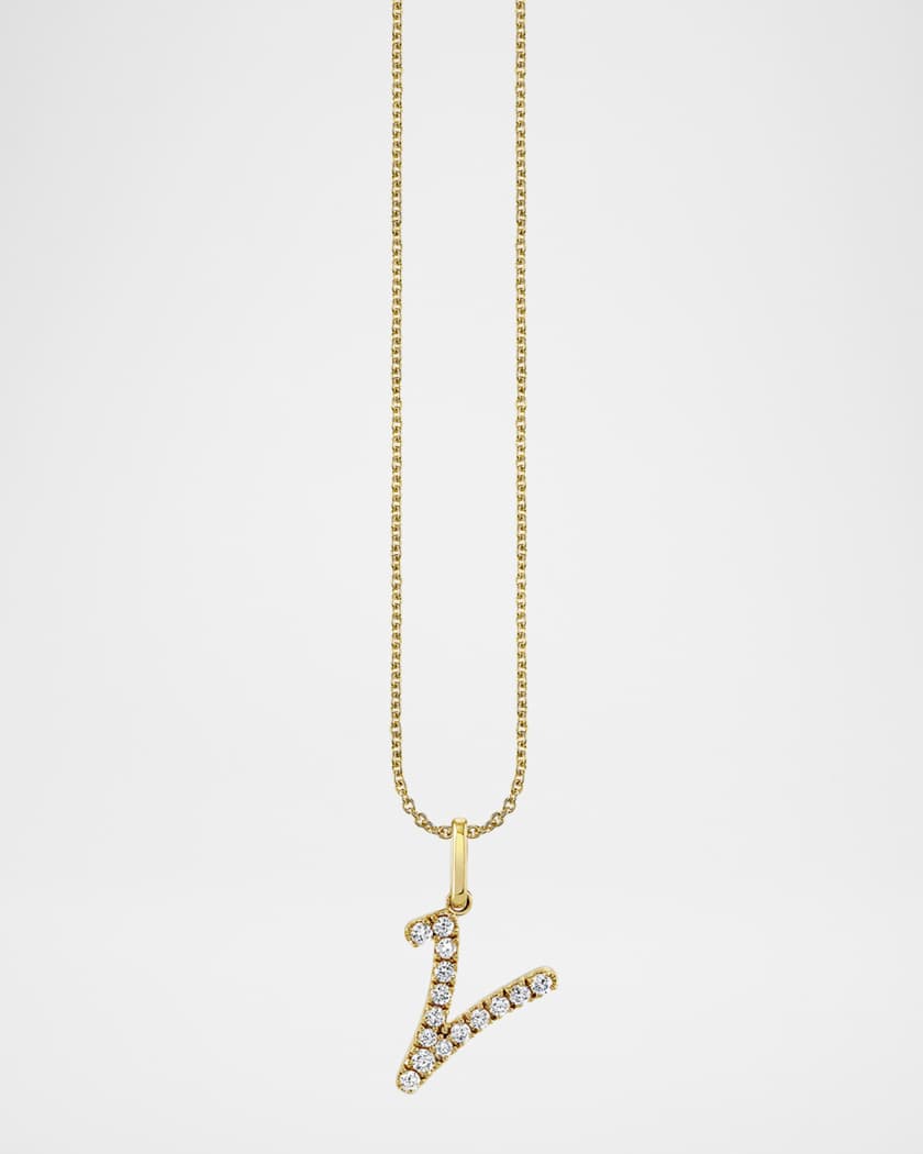 Neiman marcus shop initial necklace