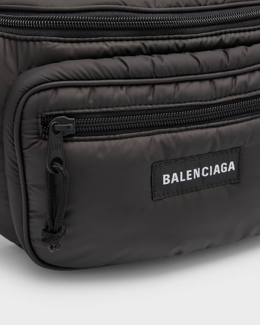 Balenciaga, Bags, Balenciaga Logo Explorer Black Belt Bag
