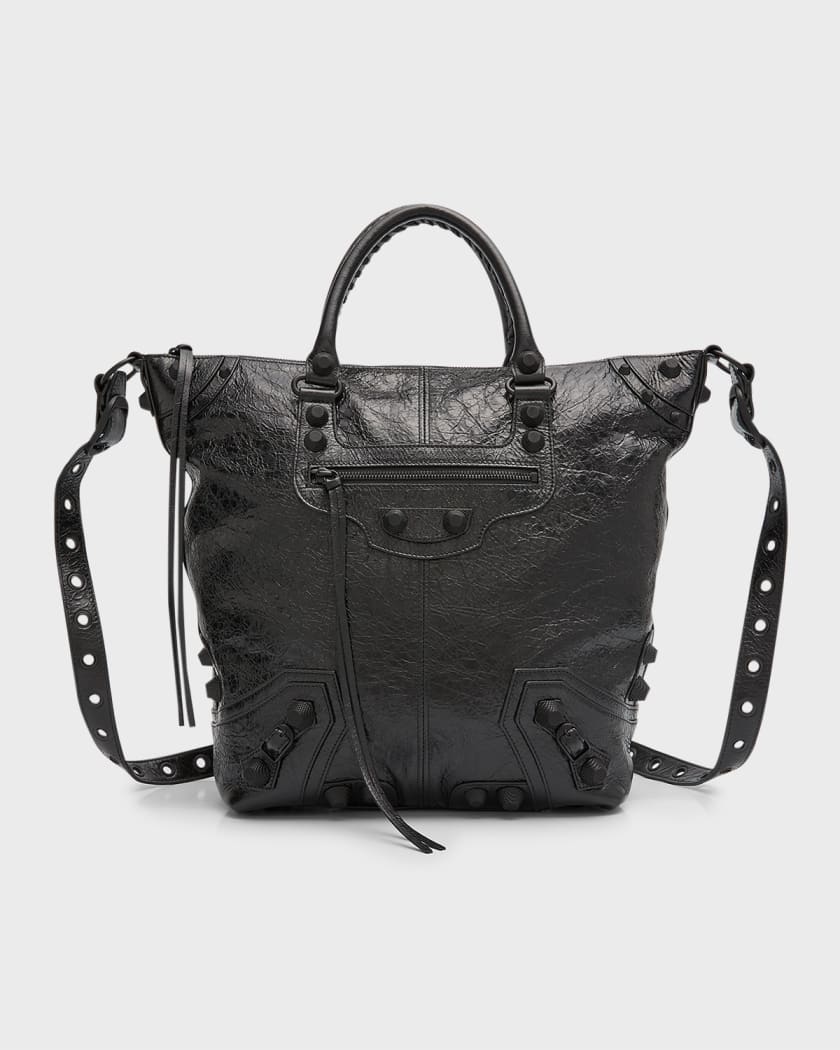 Men's Le Cagole Men Medium Tote Bag in Black