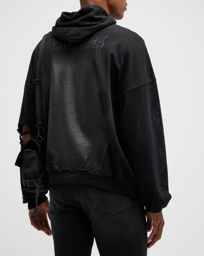 Men's Paris Moon No Pocket Hoodie Oversized