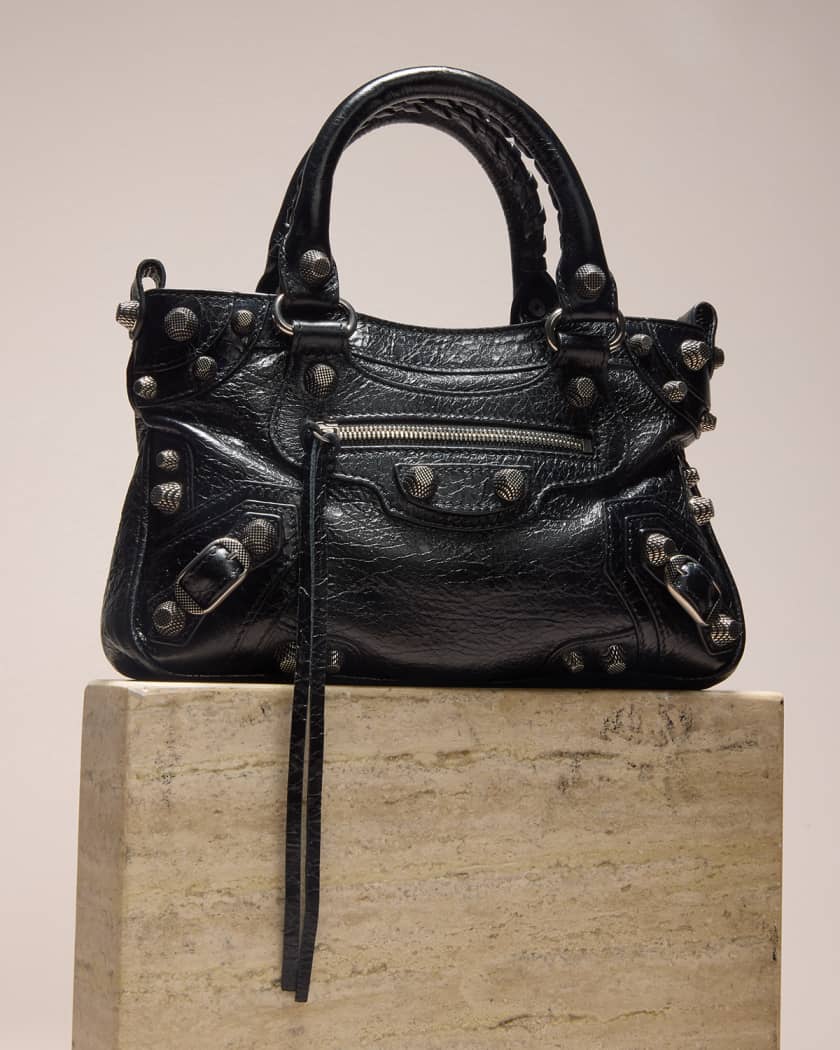 Balenciaga Neo Cagole Small Shoulder Bag In Black