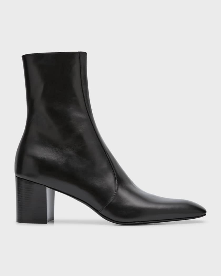 Saint laurent zip boots best sale