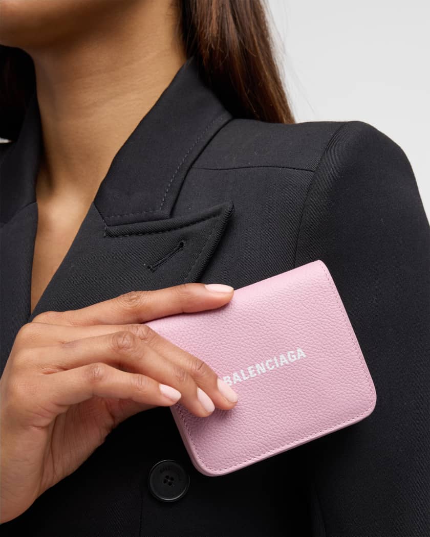 Cash Mini Wallet On Chain in Pink - Balenciaga