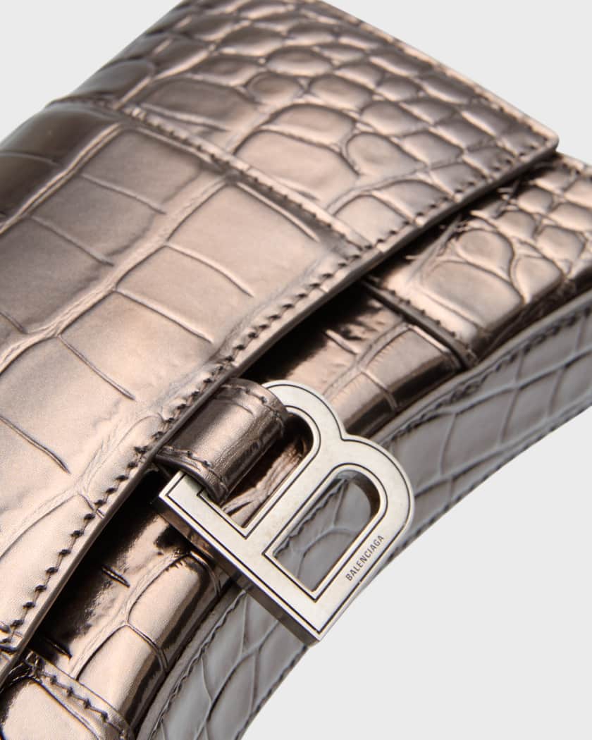Alligator Pattern Designer Crossbody Bag Classic B Brand Hourglass