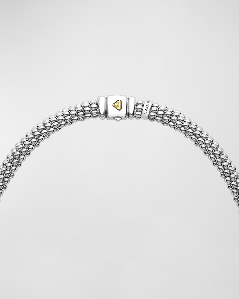 Lagos white caviar necklace store