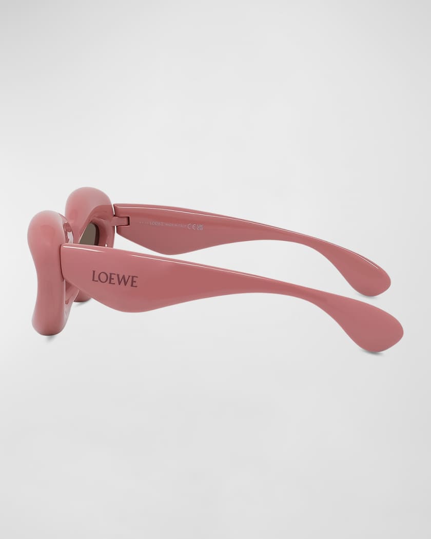 Inflated Cat Eye Sunglasses in Pink - Loewe