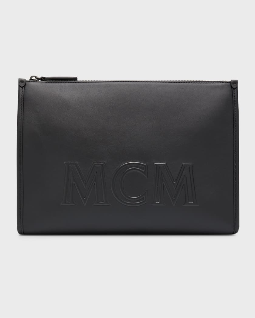 MCM Aren Large Leather Crossbody Bag