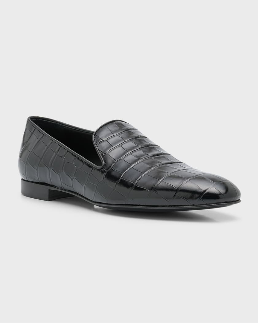 Mens leather smoking slippers deals