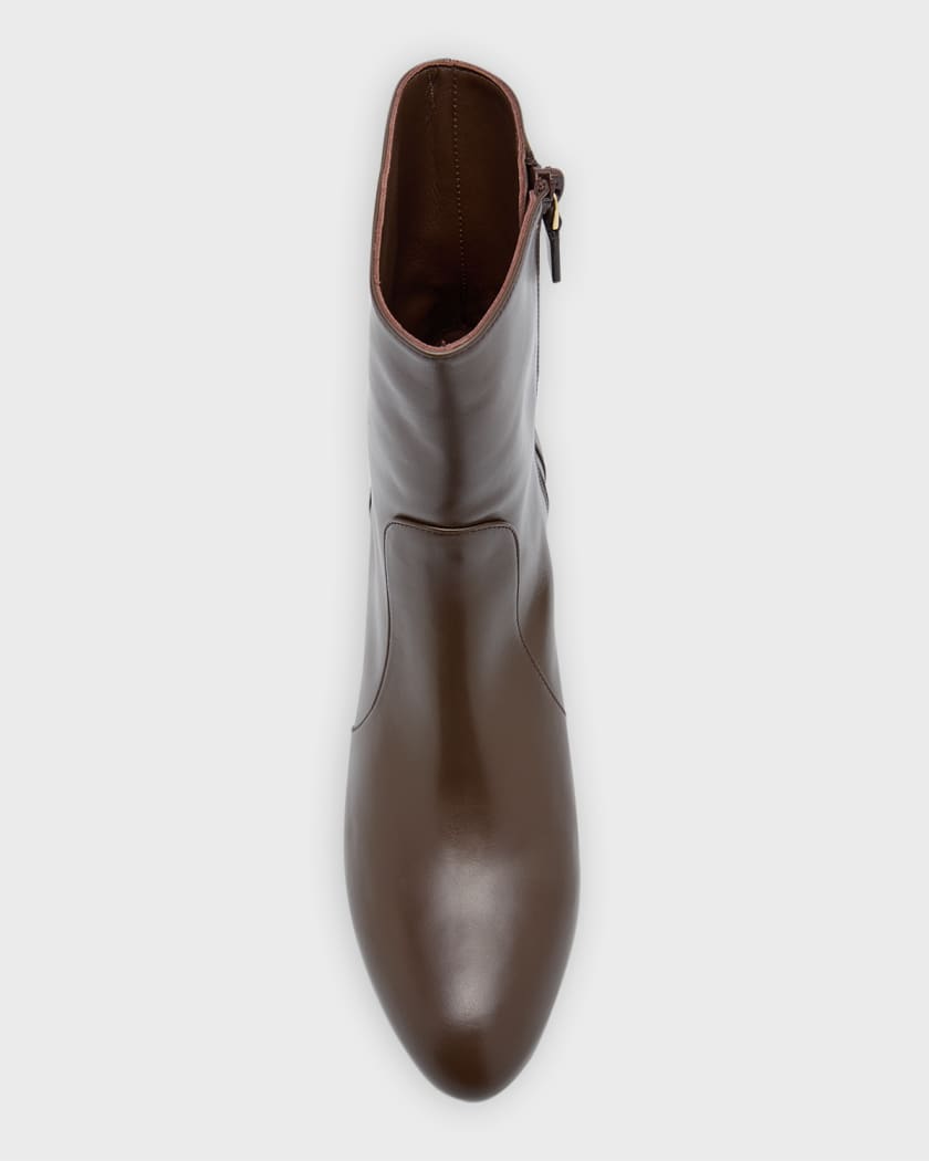 Stuart weitzman instep leather zip booties clearance