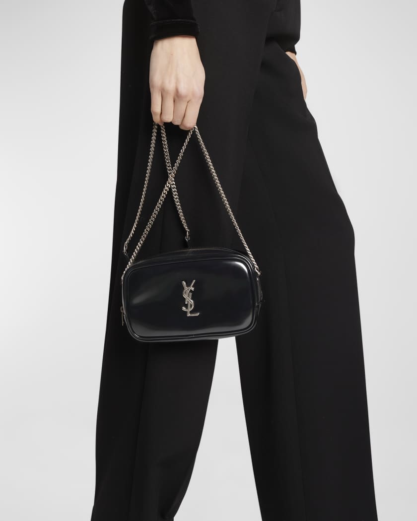 Lou Mini YSL Camera Bag in Spazzolato Leather