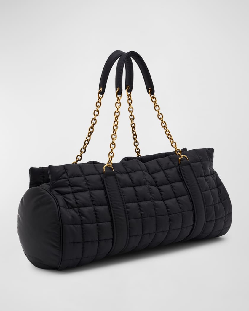 Padded Nylon Shoulder Bag in Black - Balenciaga