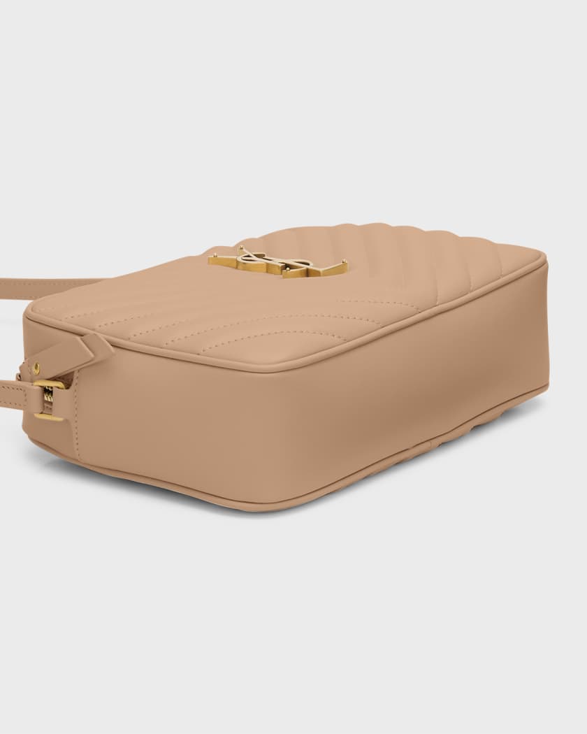 Lou Medium YSL Camera Bag with Pocket in Quilted Leather