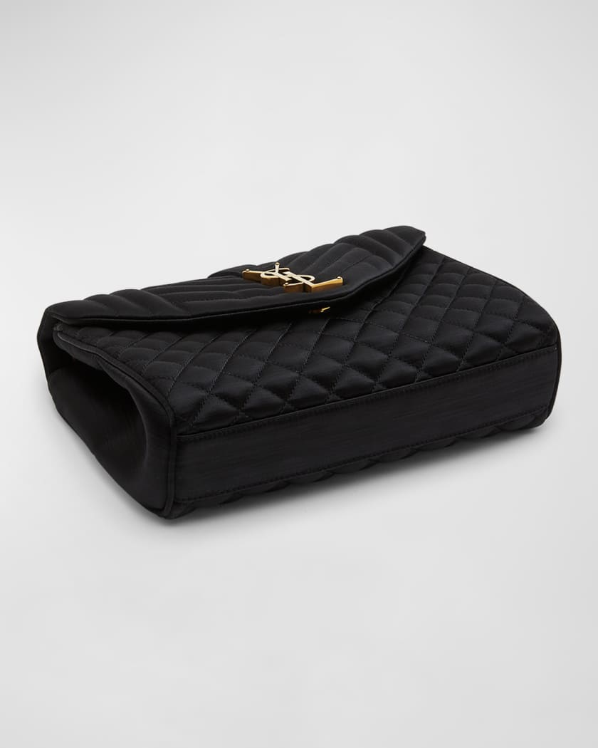 Yves Saint Laurent Medium Envelope Shoulder Bag - Black